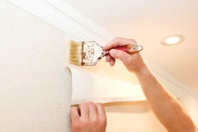 Pose de papier peint à Montigné-le-Brillant — revêtements muraux et toiles de verre